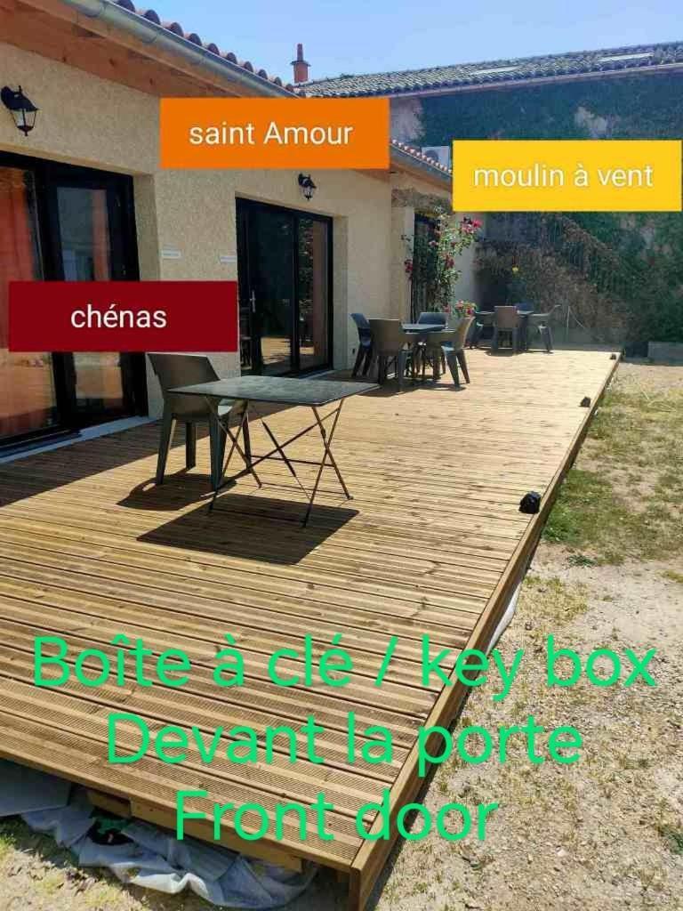 Au Coeur Des Vignes Moulin A Vent Apartman La Chapelle-de-Guinchay Kültér fotó